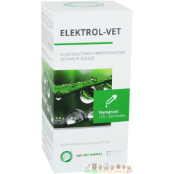 ELEKTROL-VET 250 ml - elektrolity i aminokwasy dla gołębi