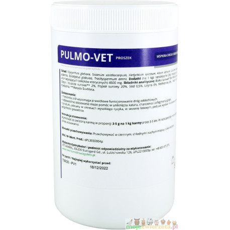 PULMO-VET PROSZEK 200 g – zdrowe drogi oddechowe